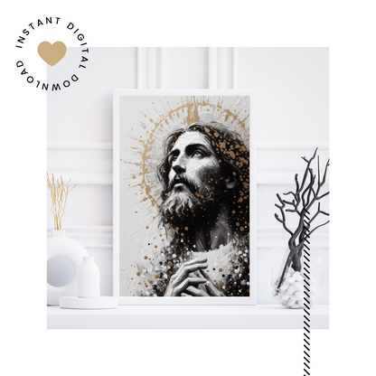 HOPE IN JESUS - DIGITAL WALL ART