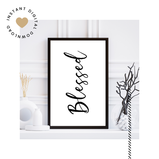 BLESSED - DIGITAL WALL ART