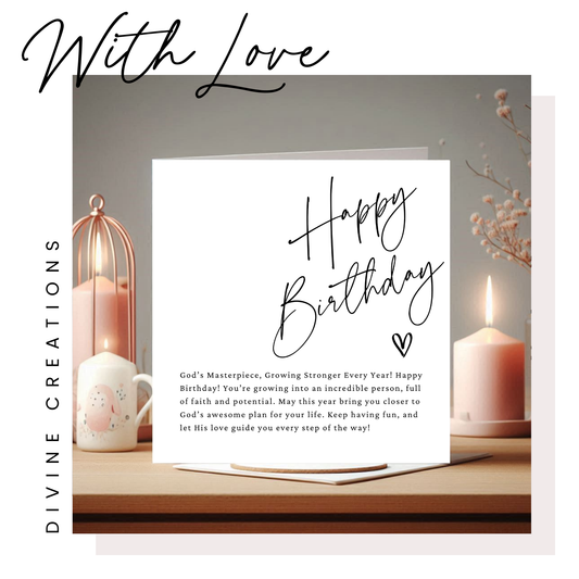 HAPPY BIRTHDAY - FOR TEEN - GREETING CARD