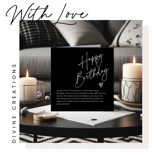 HAPPY BIRTHDAY - FOR SIGNIFICANT OTHER - GREETING CARD