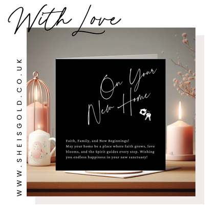 ON YOUR NEW HOME - FAITH, FAMILY AND NEW BEGINNINGS - GREETING CARD