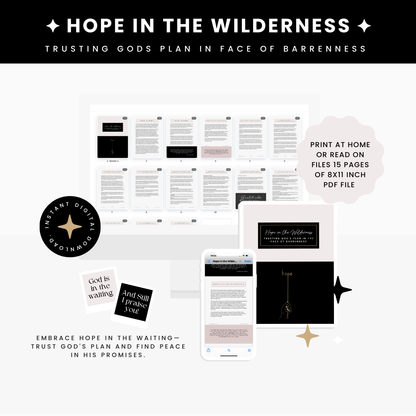 HOPE IN THE WILDERNESS - TRUSTING GOD’S PLAN IN THE FACE OF BARRENNESS - DIGITAL