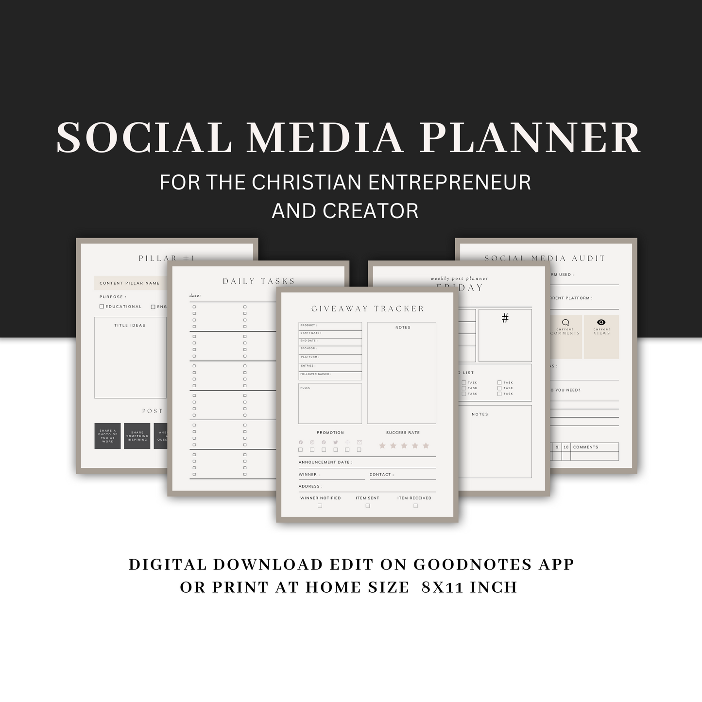 SOCIAL MEDIA PLANNER - DIGITAL