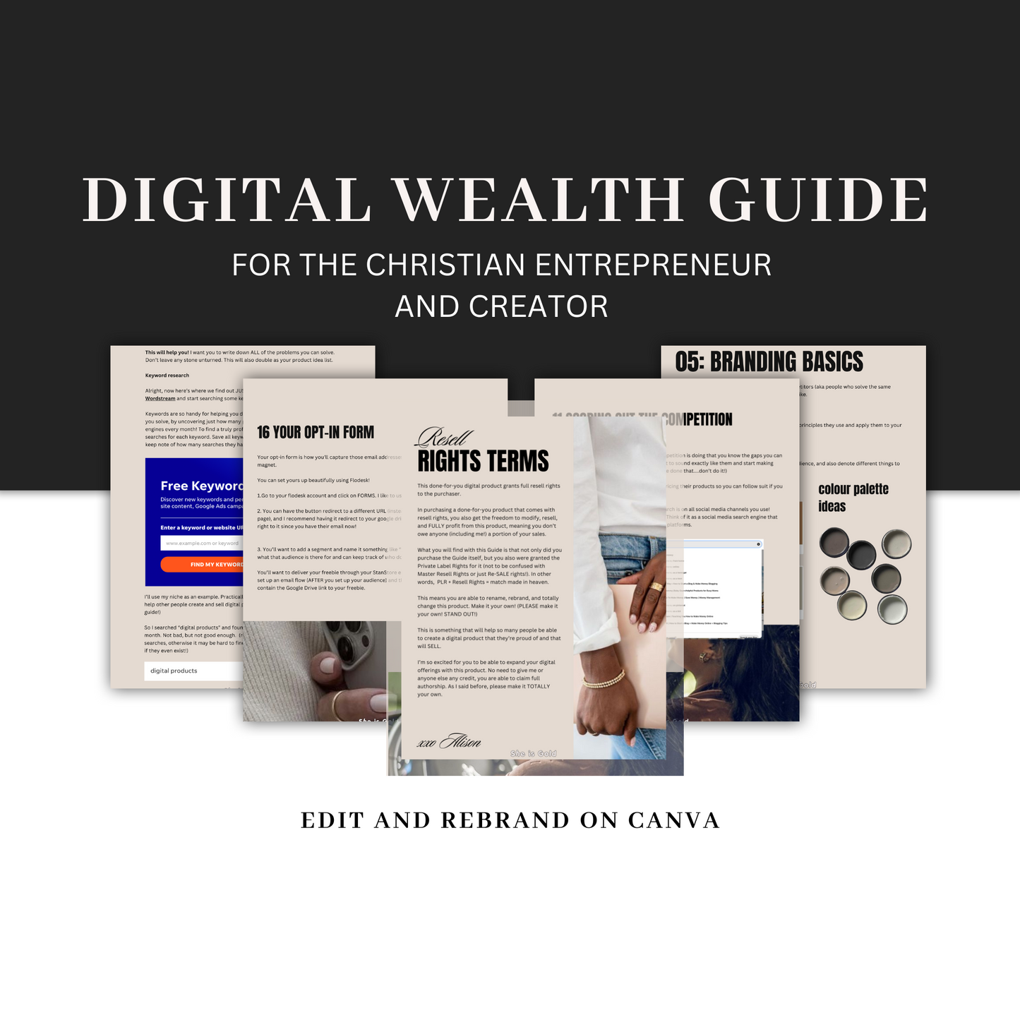 DIGITAL WEALTH GUIDE FOR THE CHRISTIAN ENTREPRENEUR - WITH PLR