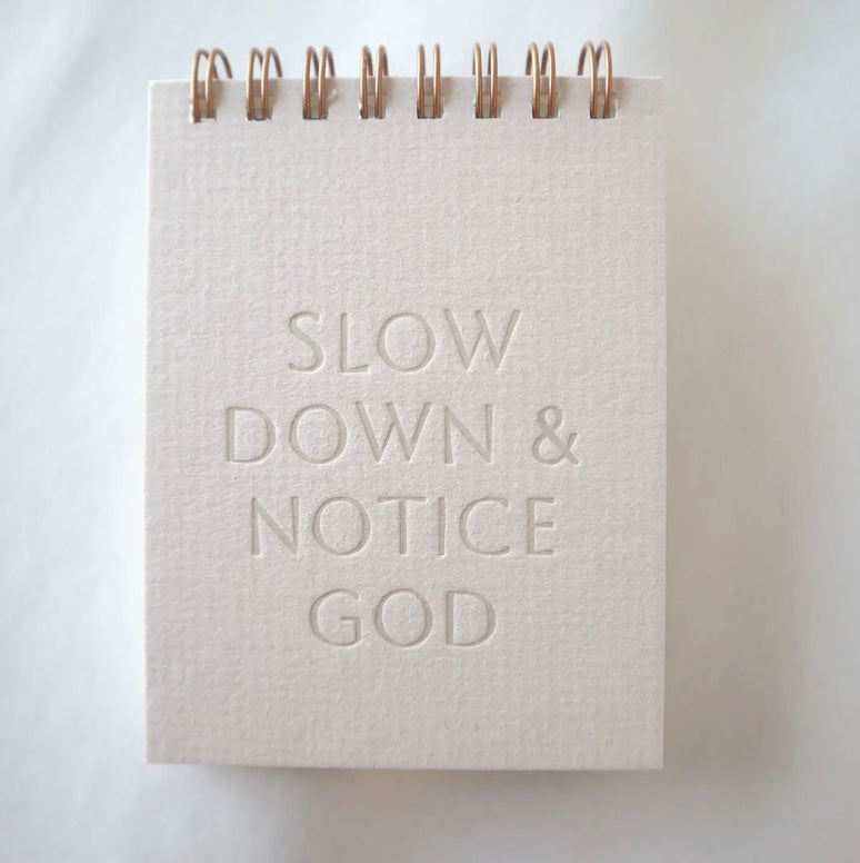 SLOW DOWN & NOTICE GOD MINI JOTTER