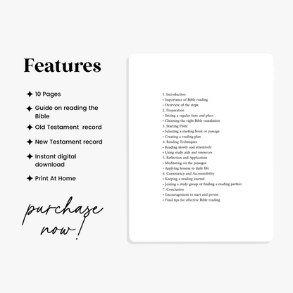BIBLE READING GUIDE AND RECORD - DIGITAL