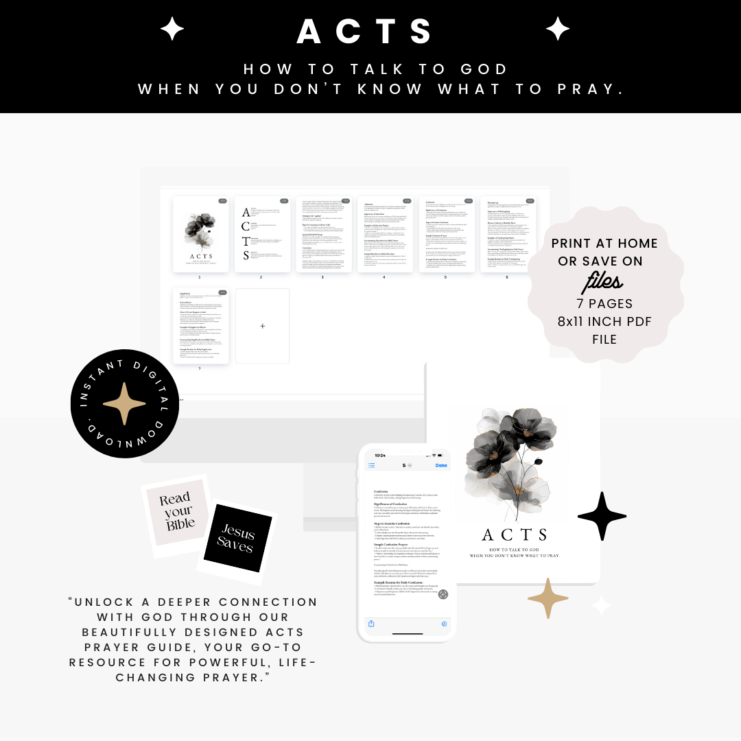 ACTS HOW TO TALK TO GOD  WHEN YOU DON’T KNOW WHAT TO PRAY - DIGITAL