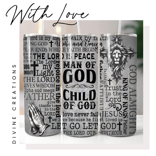 MAN OF GOD - 20 oz TUMBLER