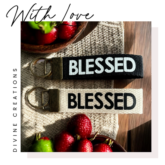 BLESSED WRISTLET - COTTON WRISTLET/KEYCHAIN