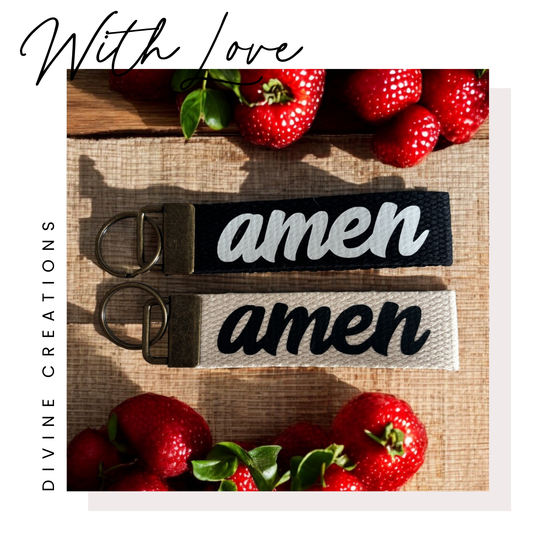 AMEN WRISTLET - COTTON WRISTLET/KEYCHAIN