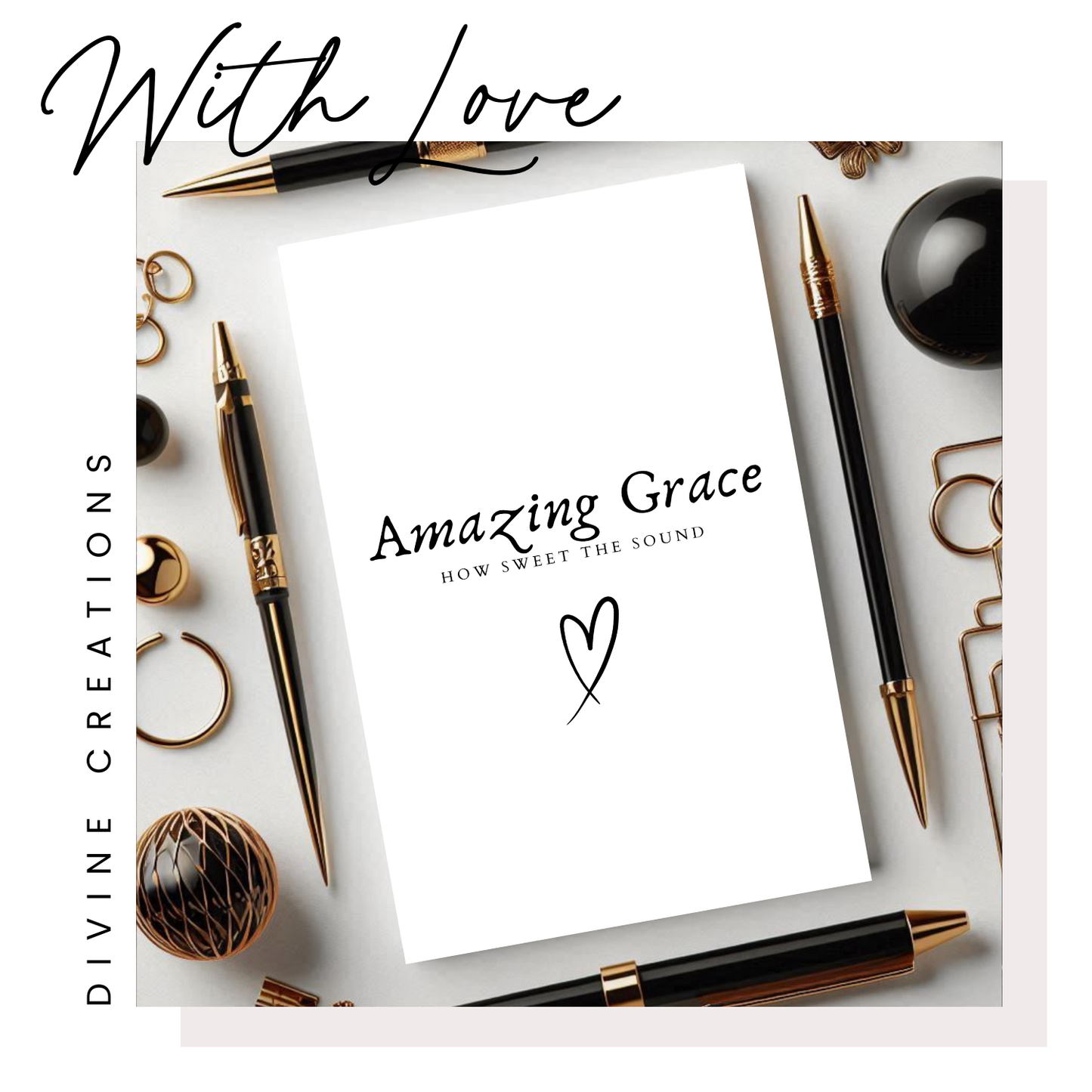 AMAZING GRACE HOW SWEET THE SOUND - POSTCARD