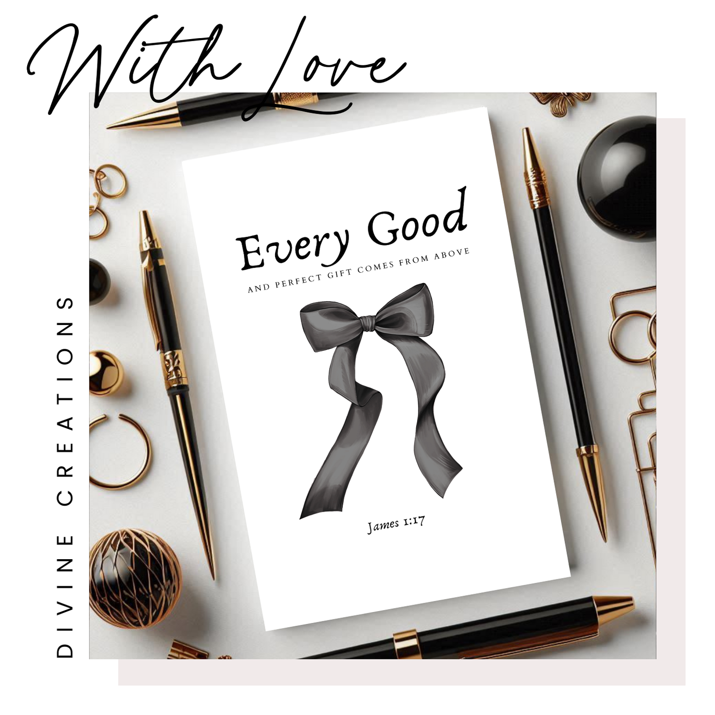 EVERY GOOD AND PERFECT GIFT COMES FROM ABOVE - POSTCARD