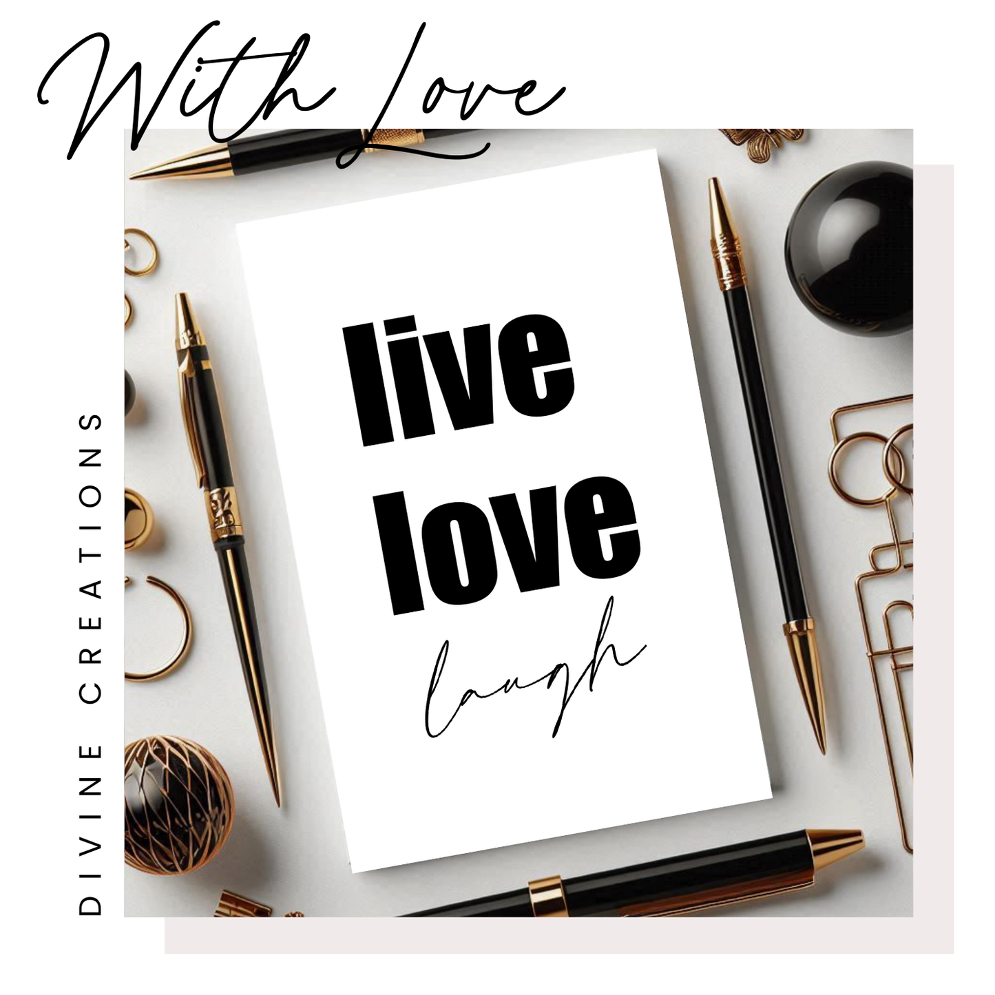 LIVE LOVE LAUGH - POSTCARD