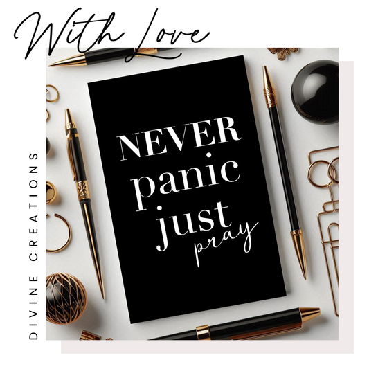 NEVER PANIC JUST PRAY - POSTCARD