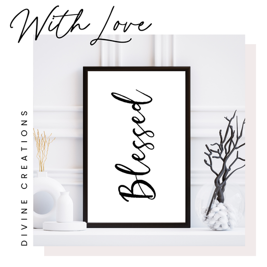 BLESSED - WALL ART