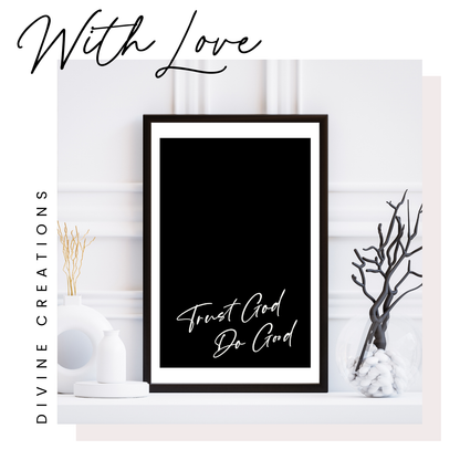 TRUST GOD DO GOOD - WALL ART