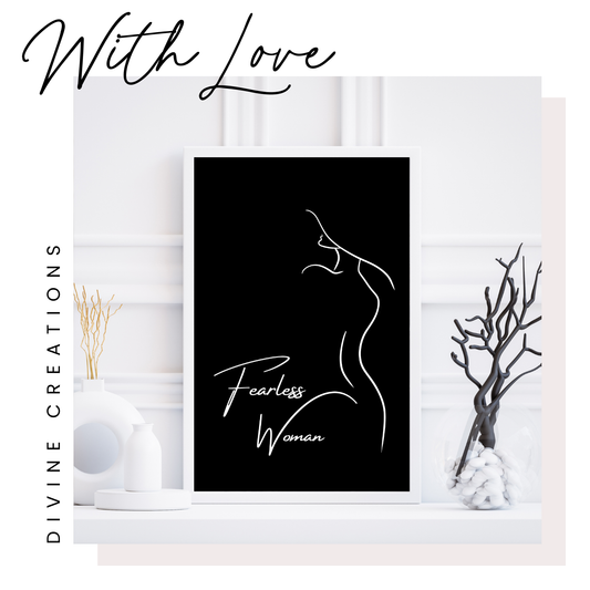 FEARLESS WOMAN - WALL ART