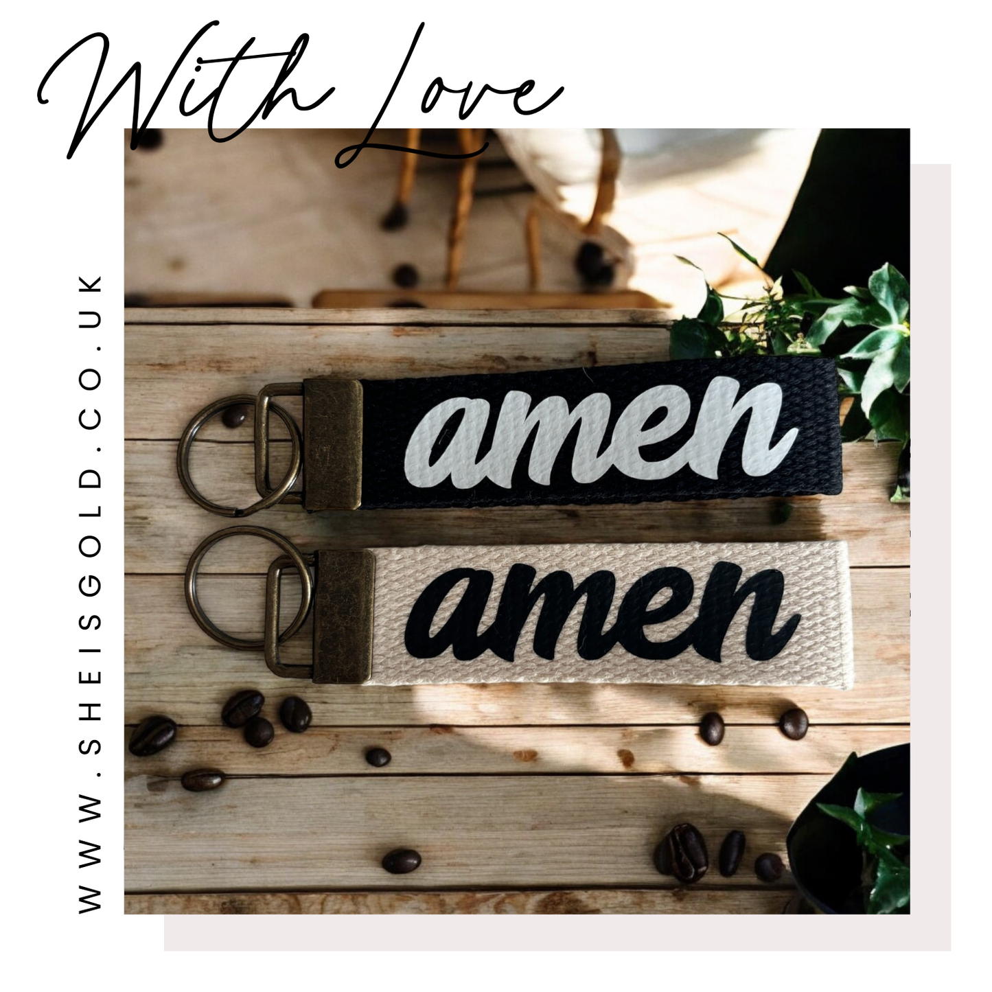 AMEN WRISTLET - COTTON WRISTLET/KEYCHAIN