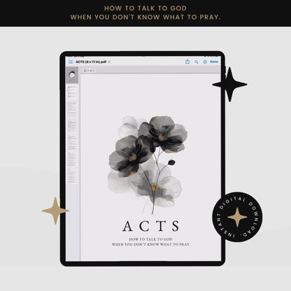 ACTS HOW TO TALK TO GOD  WHEN YOU DON’T KNOW WHAT TO PRAY - DIGITAL